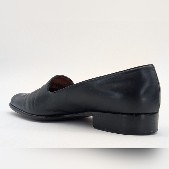 COACH Made In Italy Women's Size 6M Classic Navy Genuine Smooth Leather Loafers - Picture 7 of 17